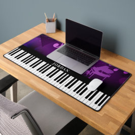 Alfrombrillas De Escritorio Piano Teclado Música Purple Magenta Personalizada