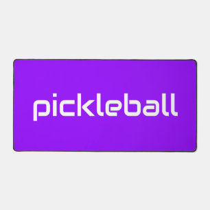 Alfrombrillas De Escritorio PICKLEBALL Blanco Moderno Refinado En Púrpura Bril