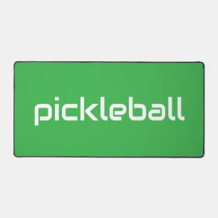 Alfrombrillas De Escritorio PICKLEBALL Blanco Moderno Refinado En Verde Brilla