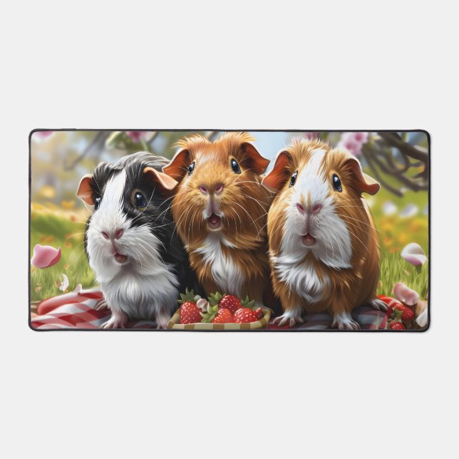 Alfrombrillas De Escritorio Picnic de cerdos de Guinea (Anverso)