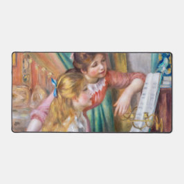 Alfrombrillas De Escritorio Pierre Auguste Renoir - Jóvenes Chicas en el piano