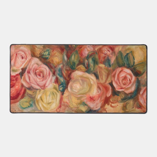 Alfrombrillas De Escritorio Pierre-Auguste Renoir - Rosas (Anverso)
