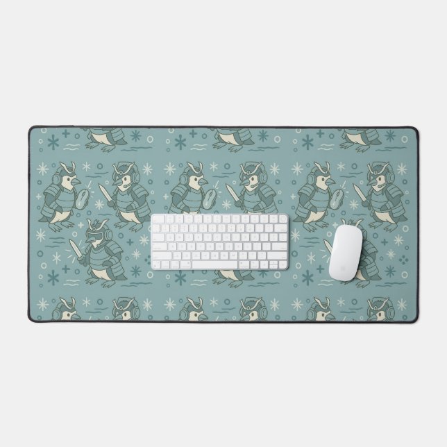 Alfrombrillas De Escritorio Pingüino Samurái con Ratón de Juegos  (Teclado y ratón)