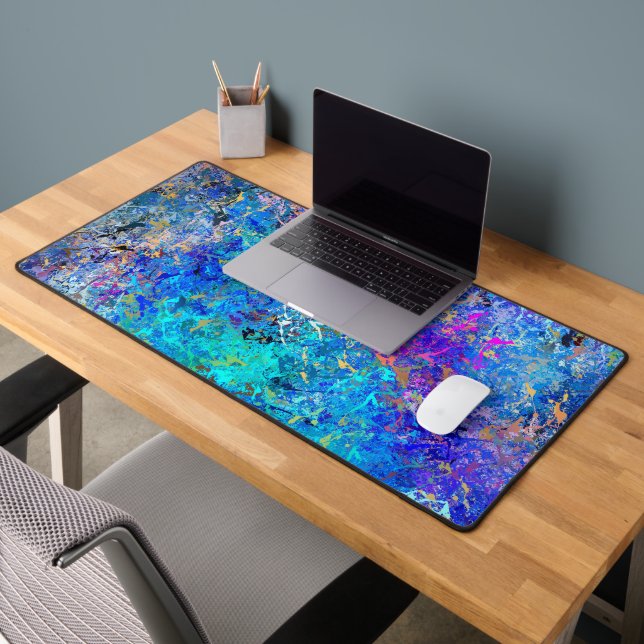 Alfrombrillas De Escritorio Pintado de Holi Splatter multicolor (Oficina 2)