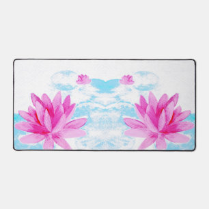 Alfrombrillas De Escritorio Pintura de color de agua rosa de las flores de Lot