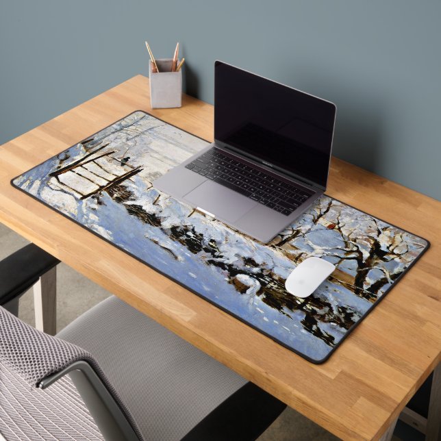 Alfrombrillas De Escritorio Pintura de Monet, La Magpie, (Oficina 2)