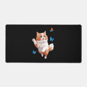 Alfrombrillas De Escritorio Pintura de vectores de gato Diversión Adorable Jug