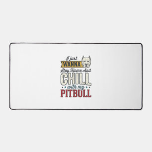 Alfrombrillas De Escritorio Pitbull Vintage Quédate En Casa Y Relájate Amante