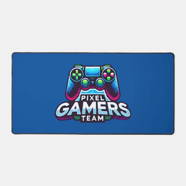 Alfrombrillas De Escritorio Pixel Gamers Team - Blue Gaming (Anverso)