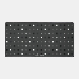 Alfrombrillas De Escritorio Píxeles juguetones Comprobar patrón negro gris