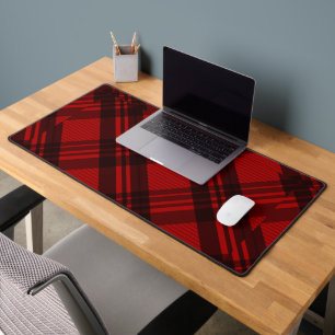 Alfrombrillas De Escritorio Plaid Elegante Moderno