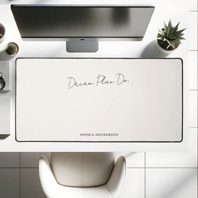 Alfrombrillas De Escritorio Plan de Sueño Motivacional Do Calligraphy Beige (Subido por el creador)