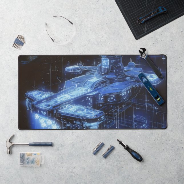 Alfrombrillas De Escritorio Planos de Nave de Ciencia Ficción (Puesto de trabajo)