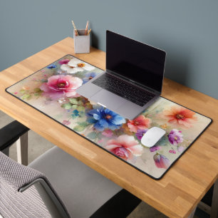 Alfrombrillas De Escritorio Plantilla de Flores Aquarell Elegantes y Modernas 