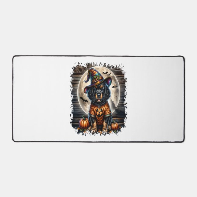 Alfrombrillas De Escritorio Plaza Halloween de Setter Dog (Anverso)