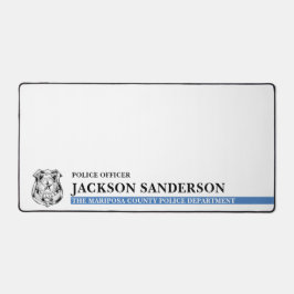 Alfrombrillas De Escritorio Police Officer Department Thin Blue Line Logo