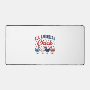 Alfrombrillas De Escritorio Pollo Patriótico Americana Camiseta Diseño_