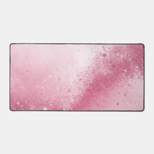 Alfrombrillas De Escritorio Polvo Brillante Abstracto Femenino Rosa Niña 