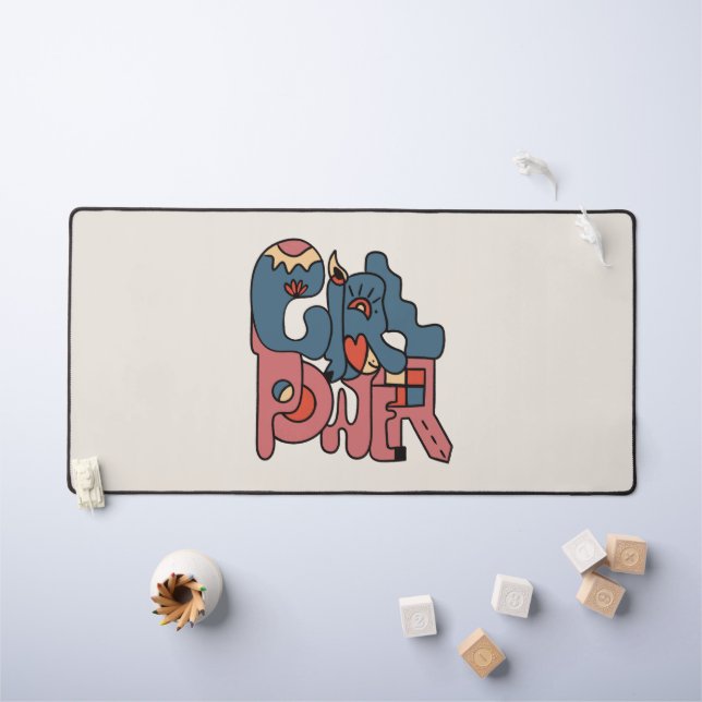 Alfrombrillas De Escritorio Potencia chica (Mesa para niños)