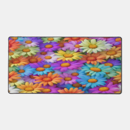 Alfrombrillas De Escritorio Pretty Colorful Daisies - Desk Mat
