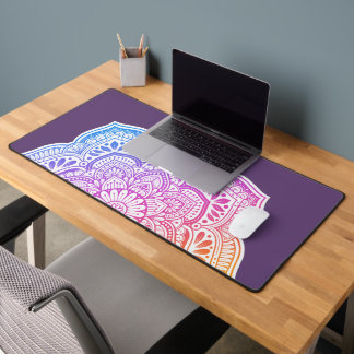 Alfrombrillas De Escritorio Prism Flower Mandala Desk Mat