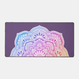 Alfrombrillas De Escritorio Prism Flower Mandala Desk Mat
