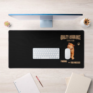 Alfrombrillas De Escritorio Probador de QA Gato Humor