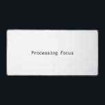 Alfrombrillas De Escritorio Processing Focus Minimalist Deep Work<br><div class="desc">Debug your environment. A premium,  expansive desk mat featuring sharp typewriter typography for those who protect their flow state from all external noise.</div>