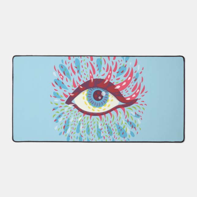 Alfrombrillas De Escritorio Psicodelic Eye Weird Trippy (Anverso)