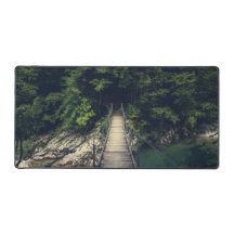 Puente colgante simple río Idrijca, Eslovenia