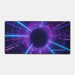 Alfrombrillas De Escritorio Puerta de enlace neón personalizada retrofuturista