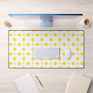 Alfrombrillas De Escritorio Puntos de Polka Amarillo, Patrón De Punto De Polka