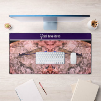 Alfrombrillas De Escritorio Purple Damselfly on Quartz Rock Personalizado