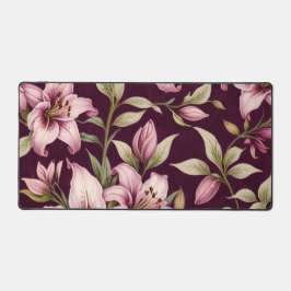 Alfrombrillas De Escritorio Purple Flower Desk Mat
