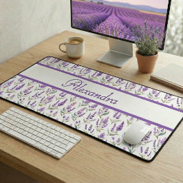 Alfrombrillas De Escritorio Purple Sage Green Lavender Custom Name