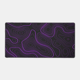 Alfrombrillas De Escritorio Purple Topographic Desk Mat