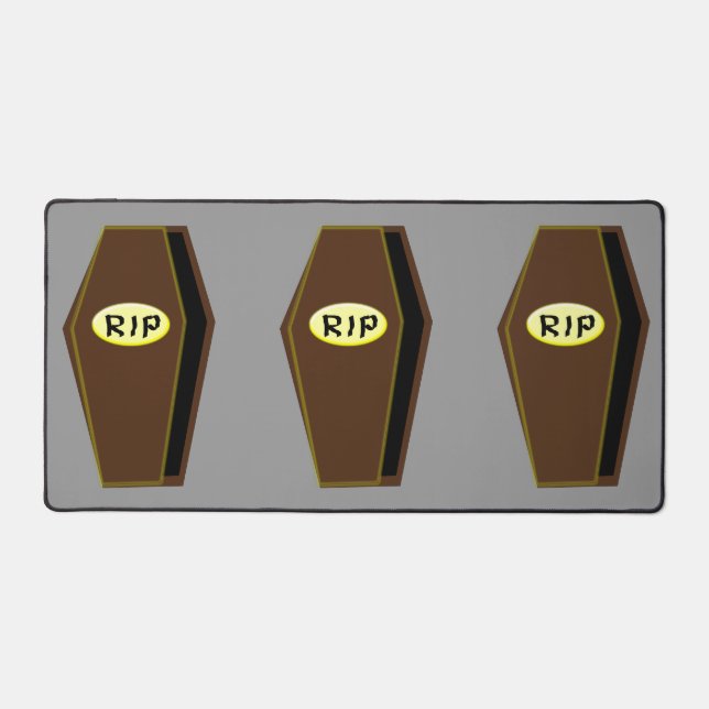 Alfrombrillas De Escritorio QEPD Ataúd de Halloween (Anverso)