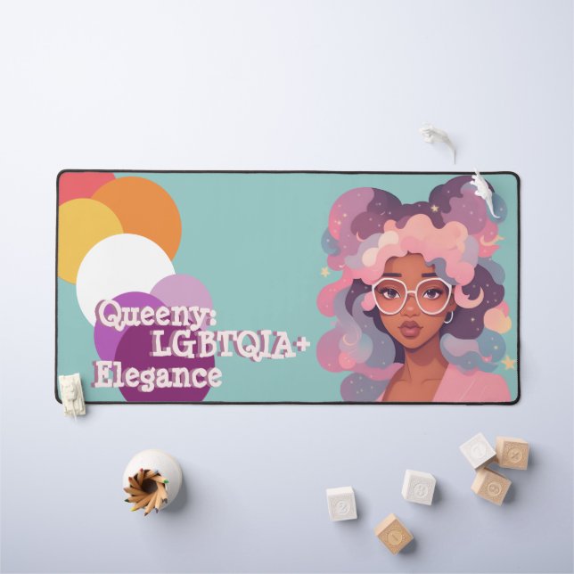 Alfrombrillas De Escritorio Queeny - elegancia LGBTQIA+ (Mesa para niños)