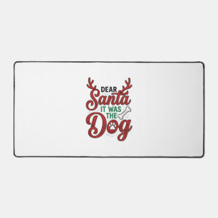 Alfrombrillas De Escritorio Querido Santa Fue El Perro Camiseta De Navidad Dis