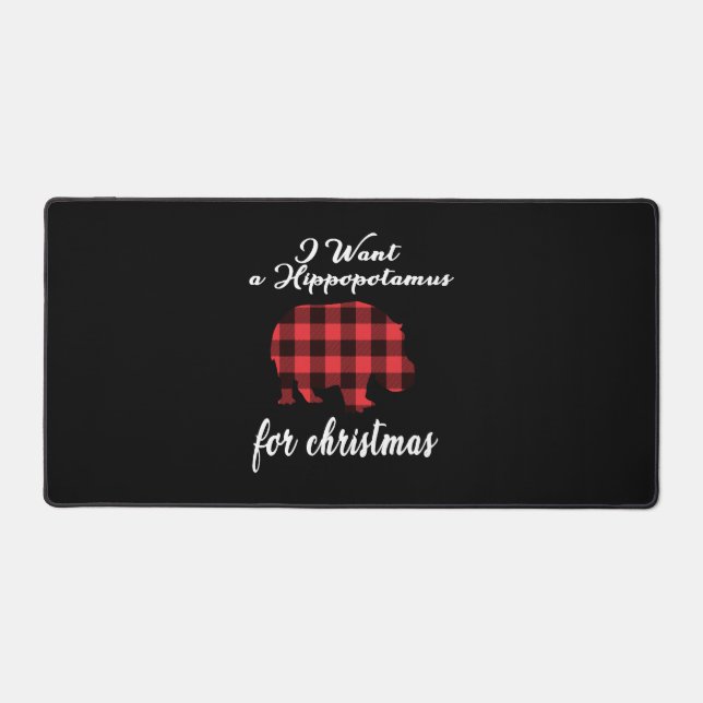Alfrombrillas De Escritorio quiero hipopótamo para navidades (Anverso)