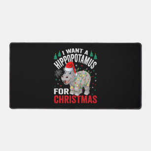 Alfrombrillas De Escritorio Quiero Hipopótamo Para Navidades Xmas Hippo