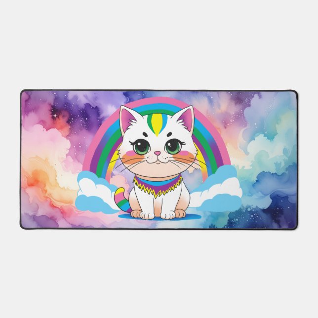 Alfrombrillas De Escritorio Rainbow Cat (Anverso)