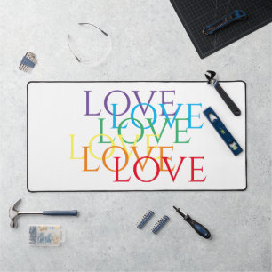 Alfrombrillas De Escritorio RAINBOW LOVE Office Studio Desk Mat