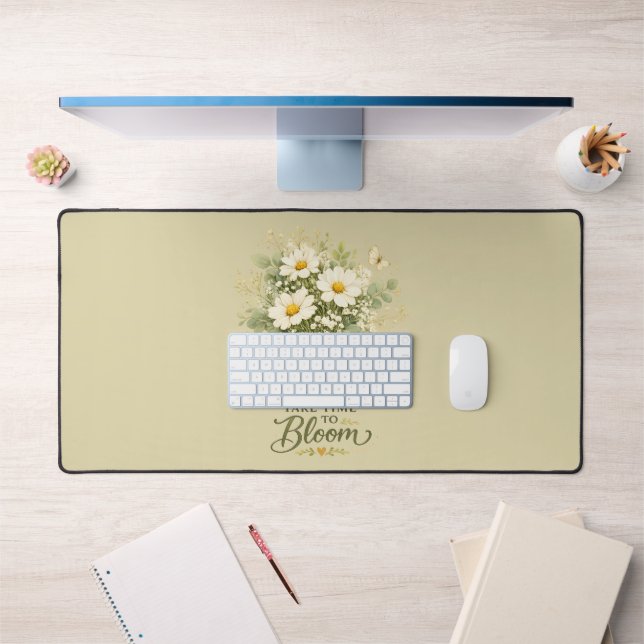 Alfrombrillas De Escritorio Ramo de flores silvestres blancas (Oficina 1)