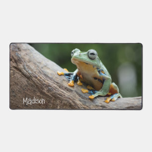 Alfrombrillas De Escritorio Rana divertida de nombre personalizado