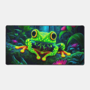 Alfrombrillas De Escritorio Rana Fluorescente, Animales Neon Atractivos