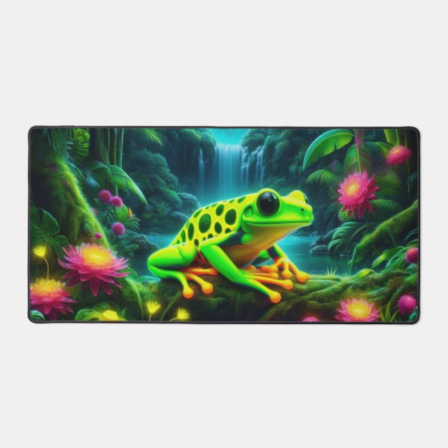 Alfrombrillas De Escritorio Rana fluorescente, neonatos capturadores de ojos (Anverso)