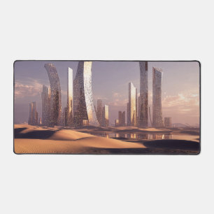 Alfrombrillas De Escritorio Rascacielos Surrealistas Futuristas En Paisaje Des