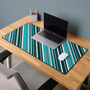 Alfrombrillas De Escritorio Rayas de agua blanco y negro lindo Funda-Mate iPho