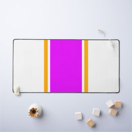 Alfrombrillas De Escritorio Rayas De Carreras Amarilla Rosa Y Brillante En Bla